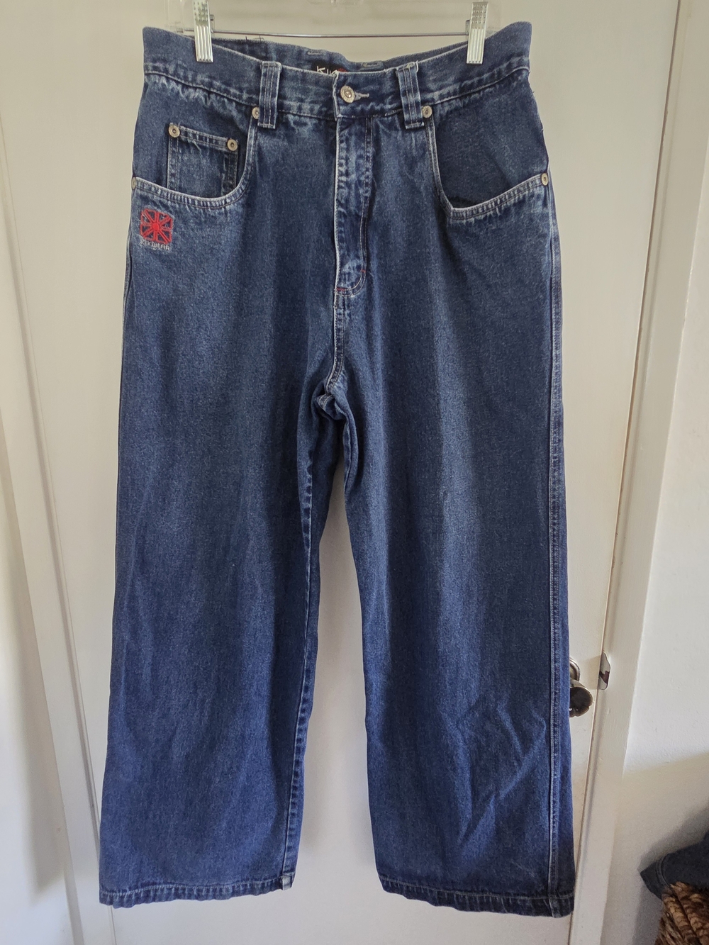 Vintage 90’s Kikwear Industries Denim Jeans Sz 32 Wide Baggy Streetwear